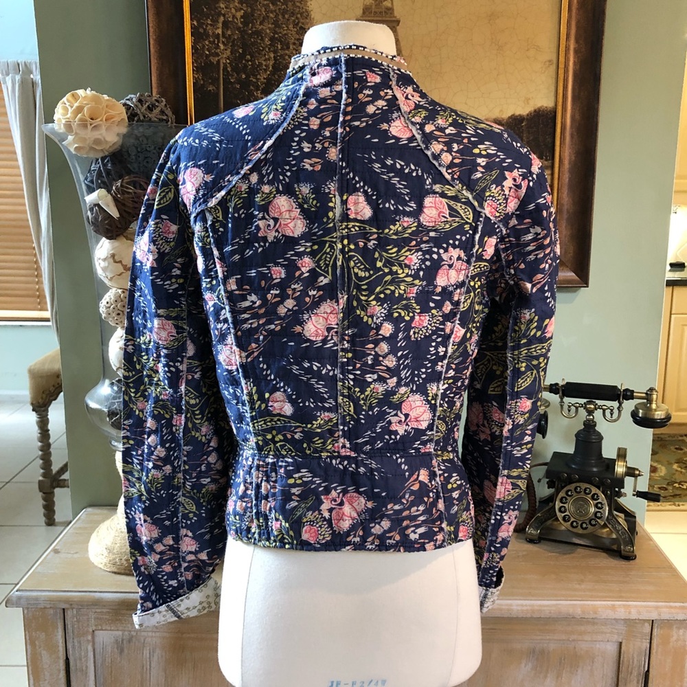 Free People Meadow floral quilted jacket medium - Picture 6 of 8